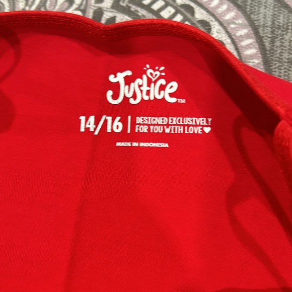 14/16 Red Justice Cami Tanktop - Picture 2 of 4